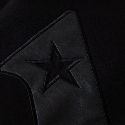 TALKLESSFASHION TALKLESSFASHION: Bold Stitches Baseball Jacket
