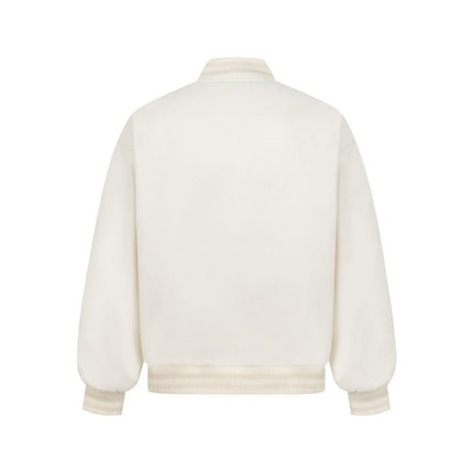 TALKLESSFASHION TALKLESSFASHION: Bold Stitches Baseball Jacket