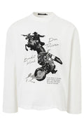 TALKLESSFASHION TALKLESSFASHION : Retro Knight Loose Tee