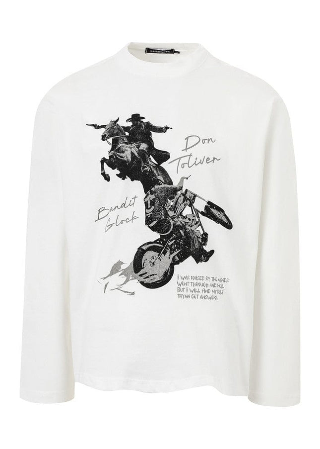 TALKLESSFASHION TALKLESSFASHION : Retro Knight Loose Tee