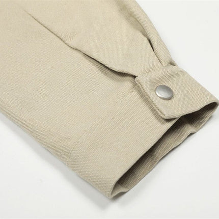 TALKLESSFASHION TALKLESSFASHION: Urban Edge Cropped Cargo Jacket