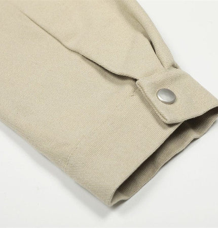 TALKLESSFASHION TALKLESSFASHION: Urban Edge Cropped Cargo Jacket