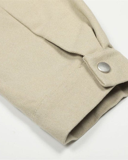 TALKLESSFASHION TALKLESSFASHION: Urban Edge Cropped Cargo Jacket