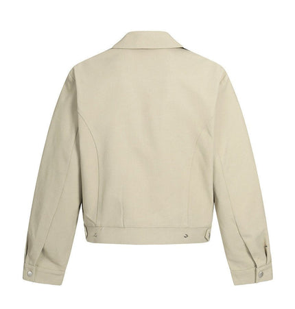 TALKLESSFASHION TALKLESSFASHION: Urban Edge Cropped Cargo Jacket