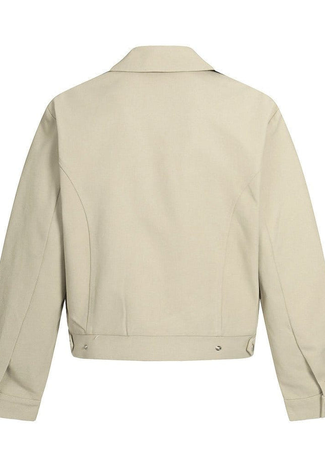 TALKLESSFASHION TALKLESSFASHION: Urban Edge Cropped Cargo Jacket