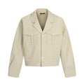 TALKLESSFASHION TALKLESSFASHION: Urban Edge Cropped Cargo Jacket