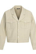 TALKLESSFASHION TALKLESSFASHION: Urban Edge Cropped Cargo Jacket