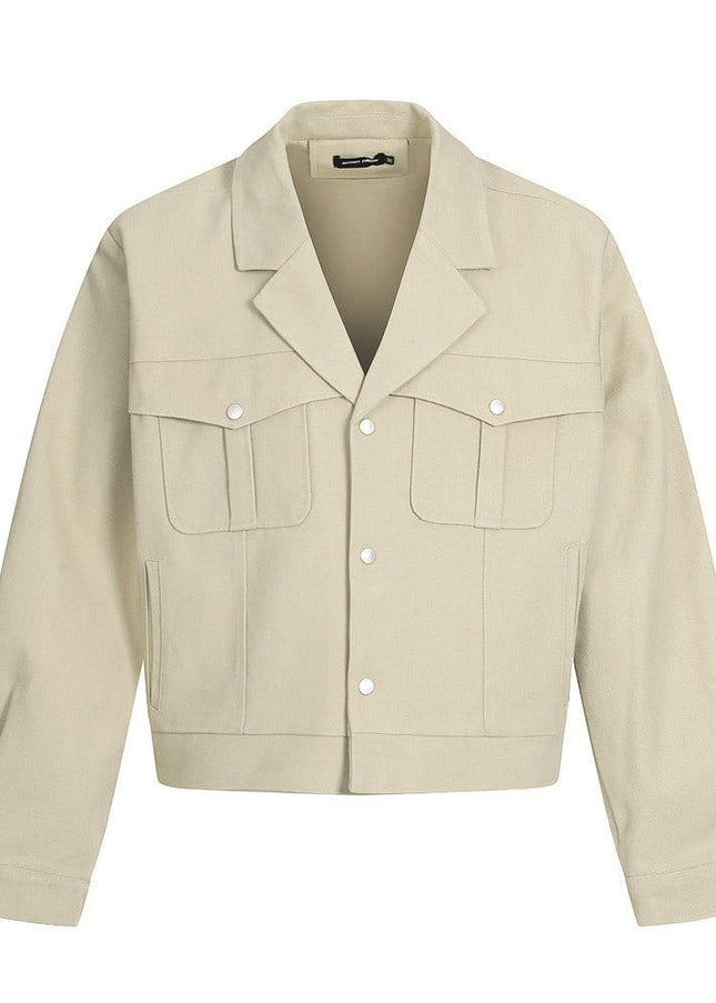 TALKLESSFASHION TALKLESSFASHION: Urban Edge Cropped Cargo Jacket