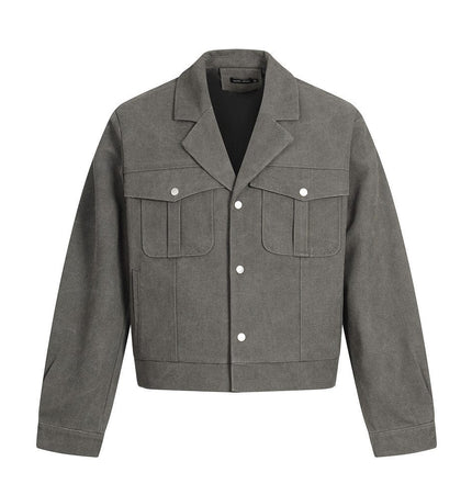 TALKLESSFASHION TALKLESSFASHION: Urban Edge Cropped Cargo Jacket