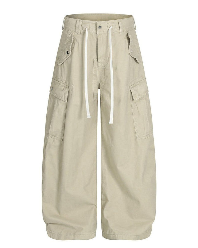 TALKLESSFASHION TALKLESSFASHION: Urban Edge Multi-Pocket Scimitar Slacks