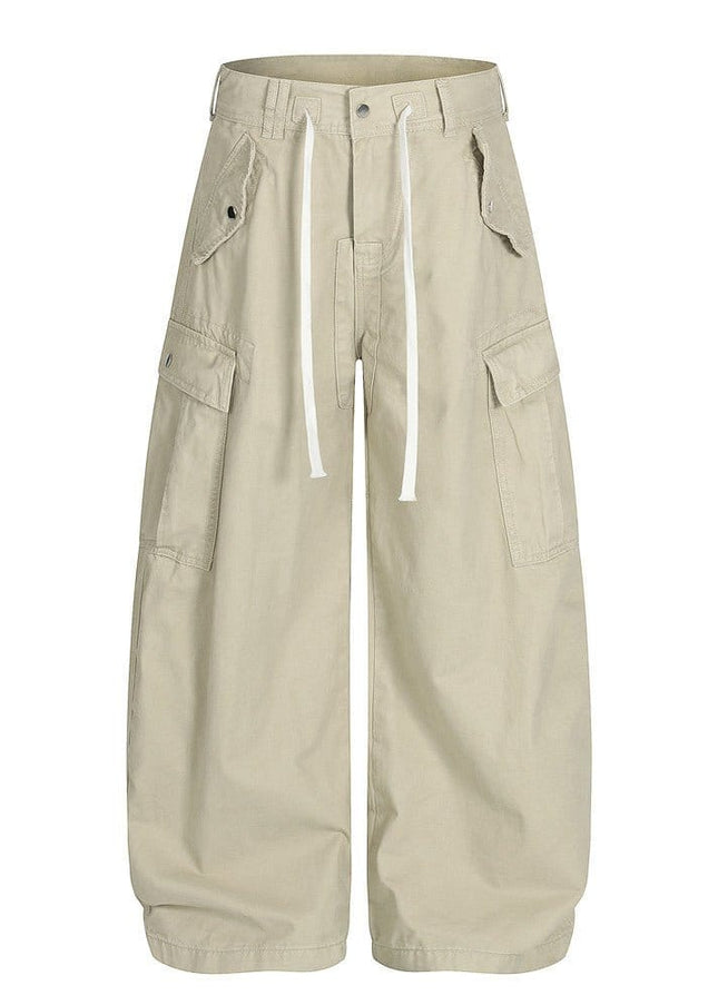 TALKLESSFASHION TALKLESSFASHION: Urban Edge Multi-Pocket Scimitar Slacks