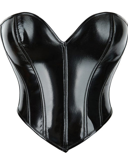 TALKLESSFASHION The new PVC leather breast support sexy shapewear top Amazon AliExpress wish cross-border e-commerce supply delivery
