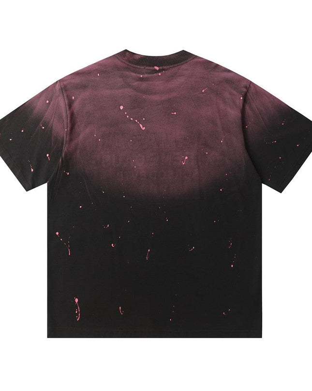 TALKLESSFASHION Top Bleached stoned T-shirt—3209