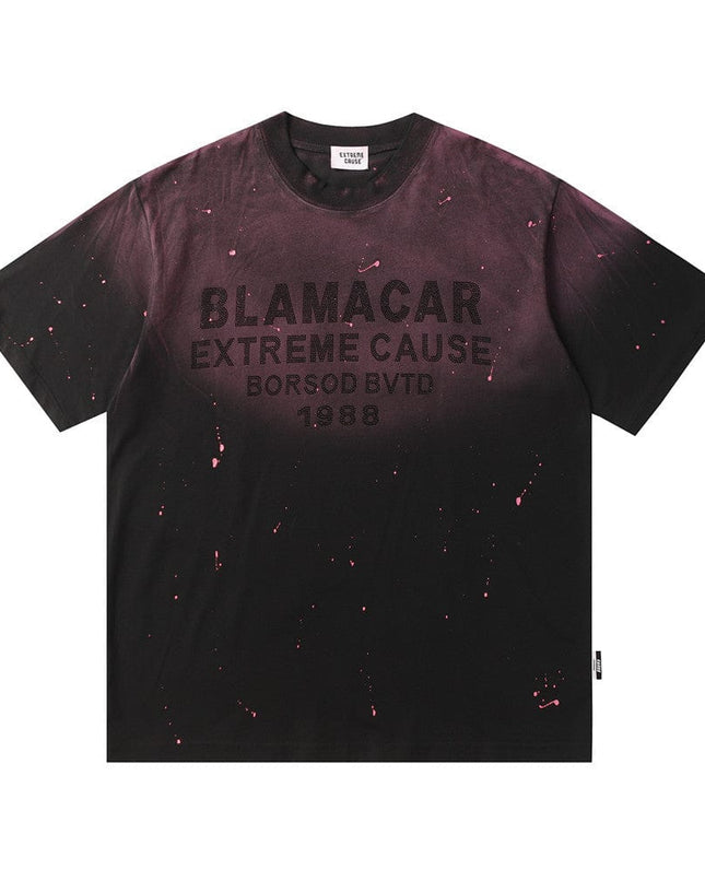TALKLESSFASHION Top Bleached stoned T-shirt—3209