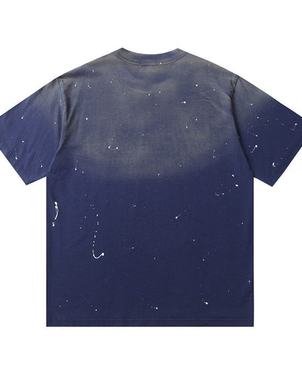 TALKLESSFASHION Top Bleached stoned T-shirt—3209