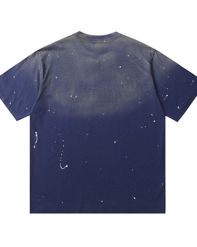 TALKLESSFASHION Top Bleached stoned T-shirt—3209
