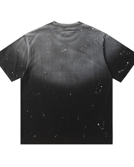 TALKLESSFASHION Top Bleached stoned T-shirt—3209