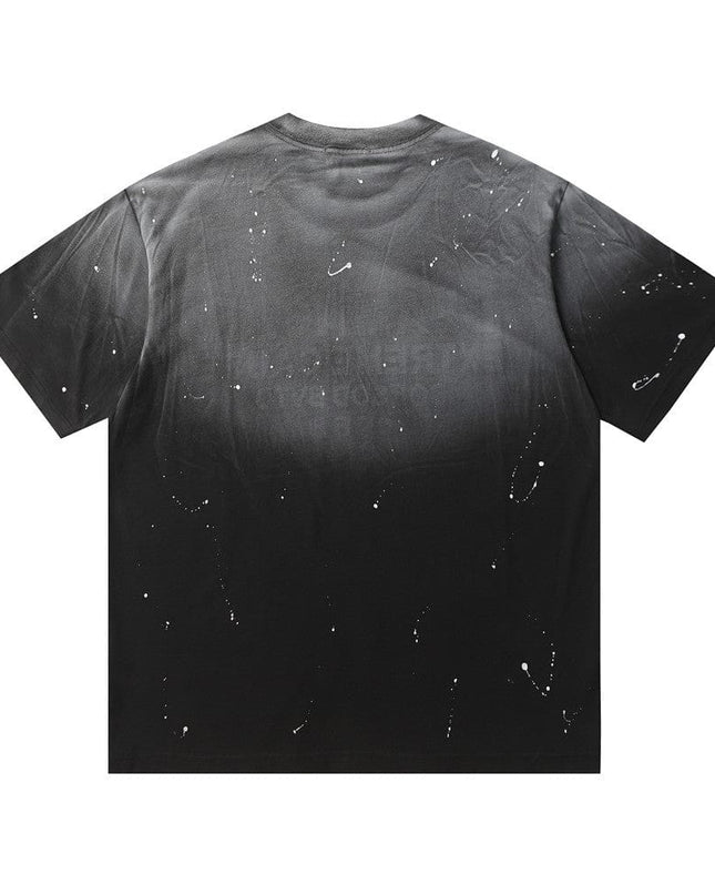 TALKLESSFASHION Top Bleached stoned T-shirt—3209