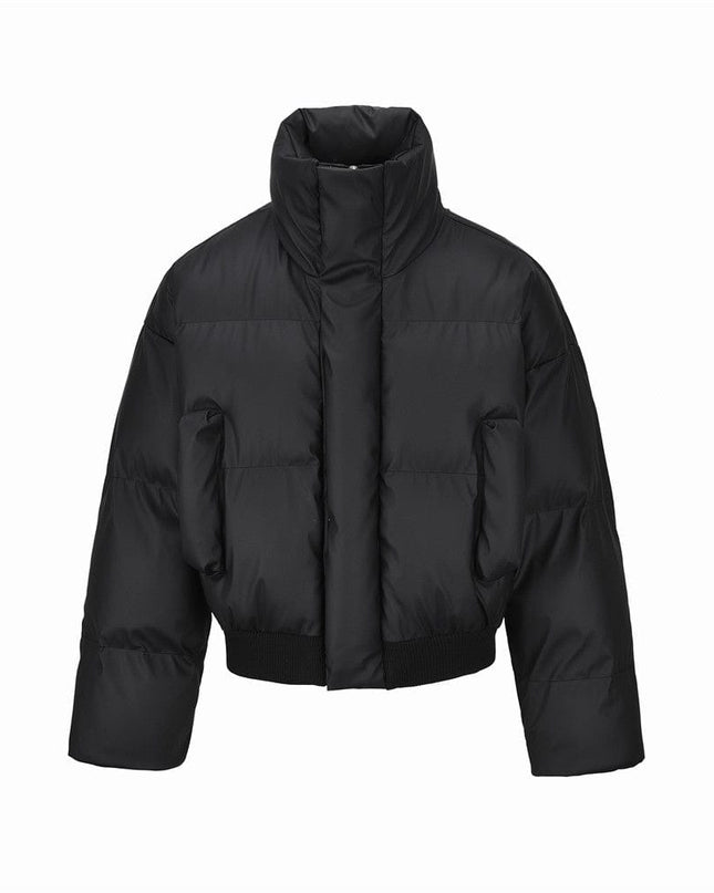 TALKLESSFASHION Turtleneck Cotton-padded Jacket&Coat—7760