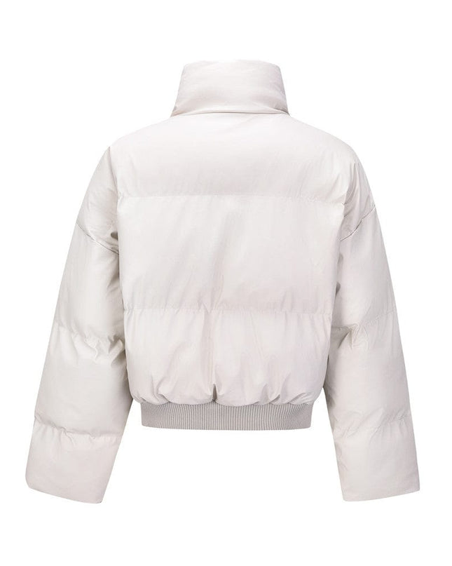 TALKLESSFASHION Turtleneck Cotton-padded Jacket&Coat—7760