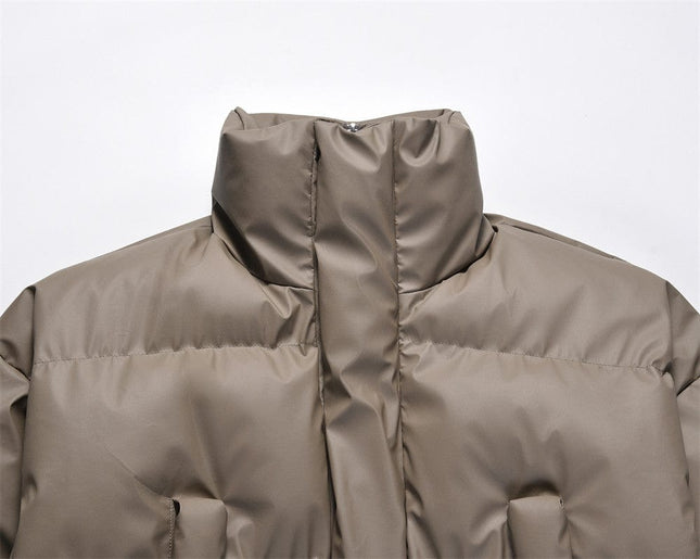 TALKLESSFASHION Turtleneck Cotton-padded Jacket&Coat—7760