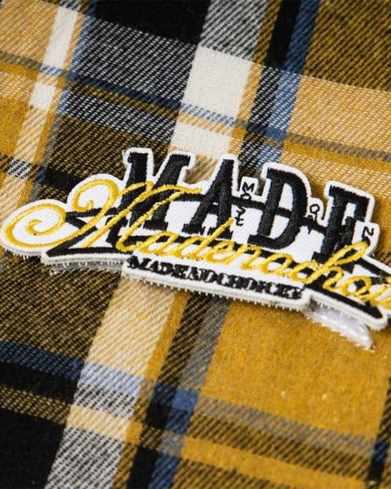 TALKLESSFASHION two sided plaid hooded jacket on both sides