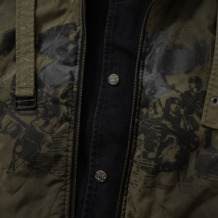 TALKLESSFASHION Urban Edge Dual-Layer Puffer