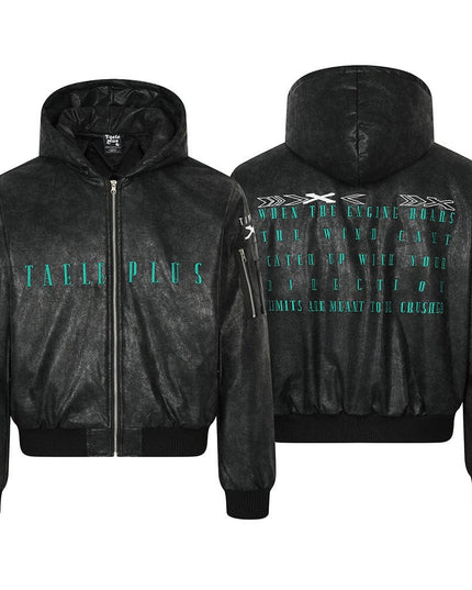 TALKLESSFASHION Urban Wave Hooded zipper Jacket