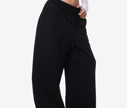 TALKLESSFASHION Vintage American Letter Print Scimitar Sweatpants Women's Trendy Sports Jazz Dance Street Loose Drape Wide-leg Pants