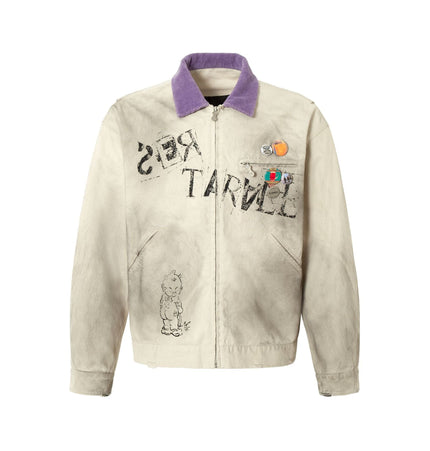 THETLSTUDIO Vintage Badge Detroit Lapel Jacket