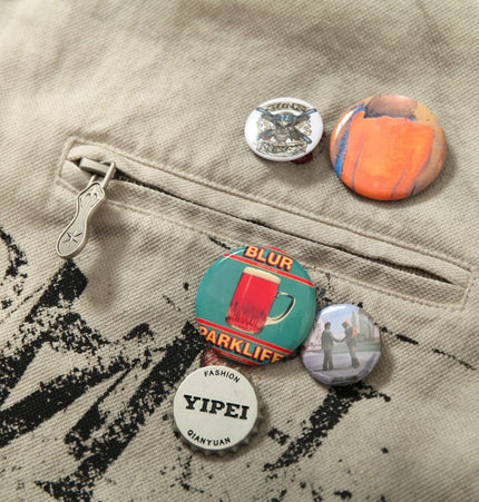 THETLSTUDIO Vintage Badge Detroit Lapel Jacket