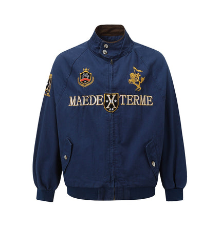 THETLSTUDIO Vintage Badge Embroidered Cargo Jacket