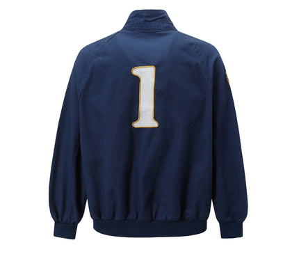 TALKLESSFASHION Vintage Badge Embroidered Cargo Jacket