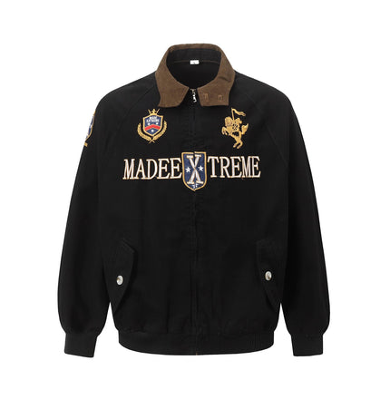 THETLSTUDIO Vintage Badge Embroidered Cargo Jacket