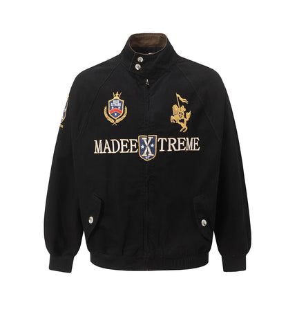 THETLSTUDIO Vintage Badge Embroidered Cargo Jacket