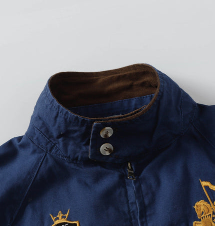 THETLSTUDIO Vintage Badge Embroidered Cargo Jacket