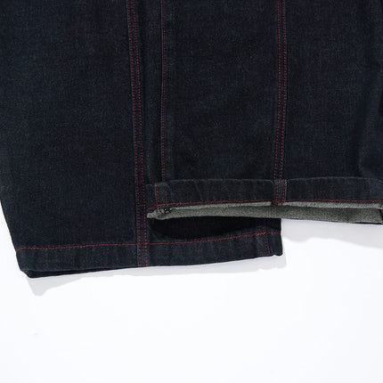 TALKLESSFASHION Vintage Edge Scimitar Denim jeans