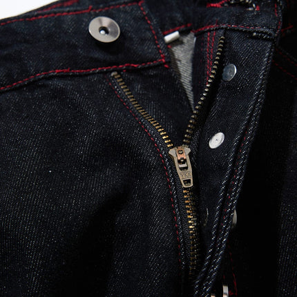 TALKLESSFASHION Vintage Edge Scimitar Denim jeans