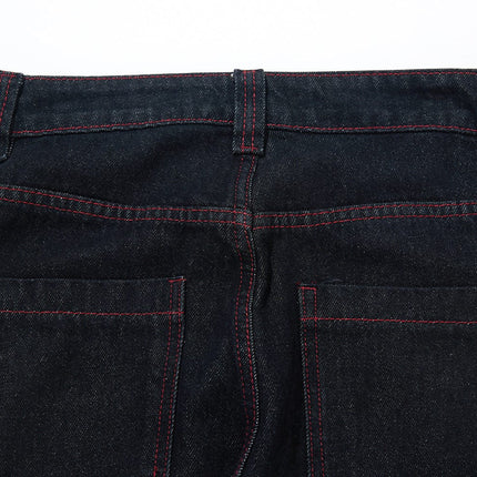 TALKLESSFASHION Vintage Edge Scimitar Denim jeans