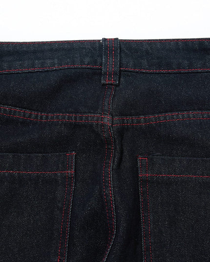 TALKLESSFASHION Vintage Edge Scimitar Denim jeans