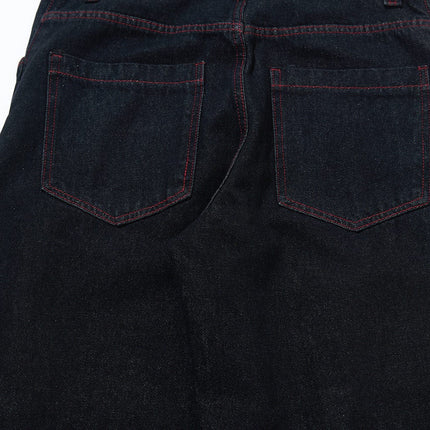 TALKLESSFASHION Vintage Edge Scimitar Denim jeans