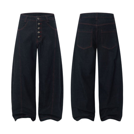 TALKLESSFASHION Vintage Edge Scimitar Denim jeans