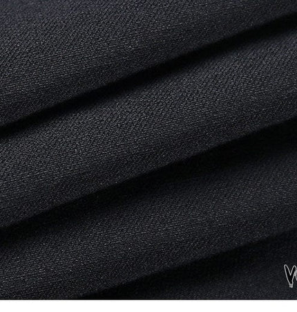 TALKLESSFASHION VO studio 2025 design sense black sexy double zipper bag hip slit gothic tight skirt female summer