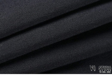 TALKLESSFASHION VO studio 2025 design sense black sexy double zipper bag hip slit gothic tight skirt female summer