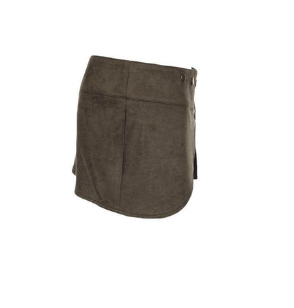 TALKLESSFASHION VOstudio American retro workwear style studded pocket skirt sexy hottie low waist design short skirt