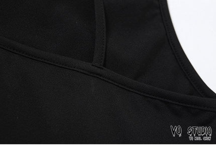 TALKLESSFASHION VOstudio babes slim short beauty back top sequins bling sparkling chain camisoles female underwear