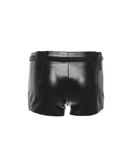 TALKLESSFASHION VOstudio Cool Motorcycle Belt Shorts Feminine Hot Girl Low-Waisted Tight Hip Wrap Pants 2026 New