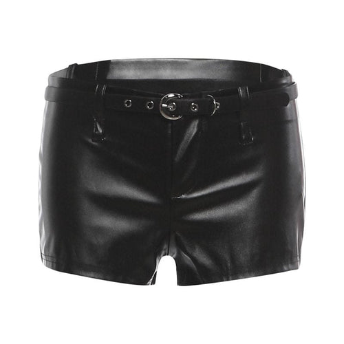 THETLSTUDIO VOstudio Cool Motorcycle Belt Shorts Feminine Hot Girl Low-Waisted Tight Hip Wrap Pants 2026 New