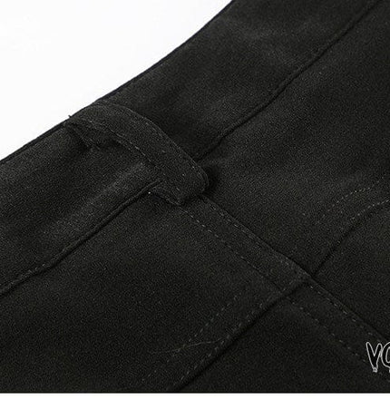 TALKLESSFASHION VOstudio dark punk style lace-up design sense low waist super shorts sexy slim fit hip babes hot pants women