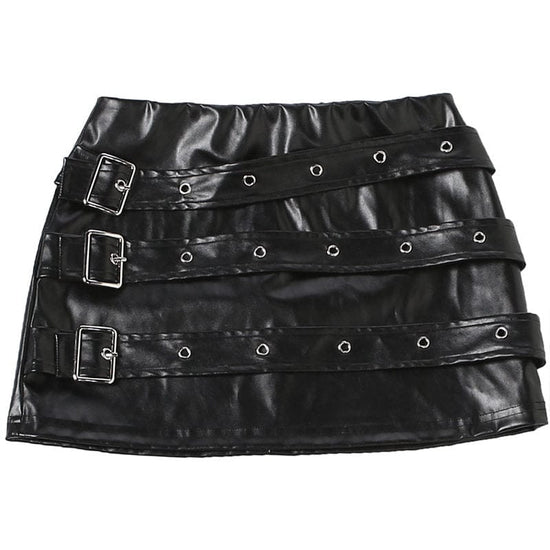 Punk Multi-Belt Skirt